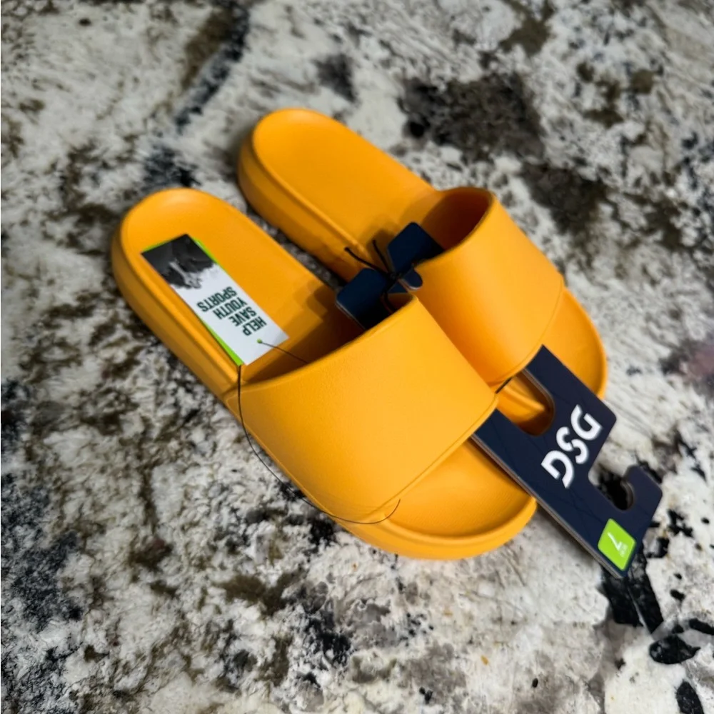 DSG Vibrant‎ Orange Slide Sandals
